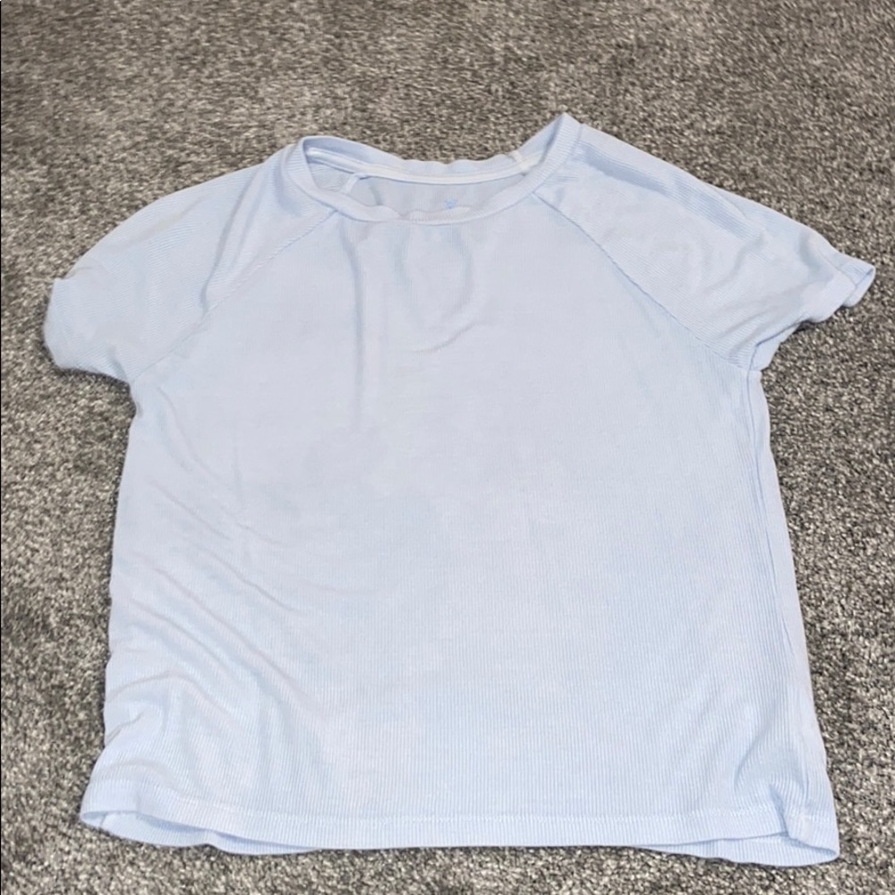 baby blue t shirt